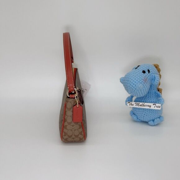 Coach CE698 Nolita 19 In Colorblock Micro Signature Canvas Clutch Purse Wristlet - Picture 5 of 9